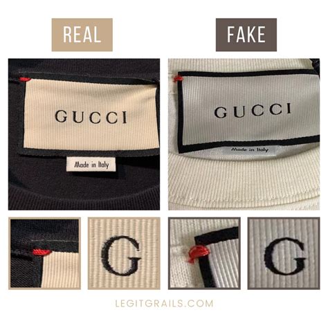 gucci size tag is on the side of label